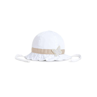 Girls White Knitted Hat